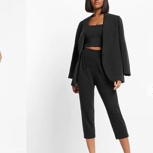 Columnist High Waisted Cropped Pleated Ankle Pant